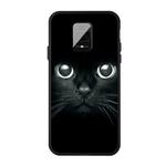 For Xiaomi Redmi Note 9 Pro Pattern Printing Embossment TPU Mobile Case(Whiskered cat)