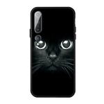 For Xiaomi MI 10 Pattern Printing Embossment TPU Mobile Case(Whiskered cat)