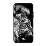 For Xiaomi MI 10 Lite Pattern Printing Embossment TPU Mobile Case(Lion)