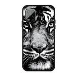 For Xiaomi MI 10 Lite Pattern Printing Embossment TPU Mobile Case(White Tiger)