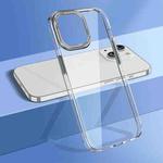For iPhone 14 wlons Crystal Clear Phone Case(Silver)