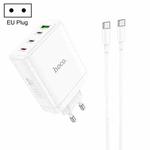 hoco N31 Leader PD 100W USB+Three USB-C/Type-C Interface Fast Charger Set, Specification:EU Plug(White)