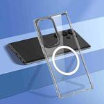 For Samsung Galaxy S23 Ultra 5G wlons Crystal Clear MagSafe Phone Case(Black)