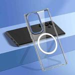 For Samsung Galaxy S23 Ultra 5G wlons Crystal Clear MagSafe Phone Case(Sierra Blue)
