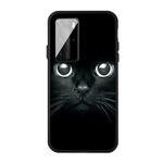 For Huawei P40 Pattern Printing Embossment TPU Mobile Case(Whiskered cat)