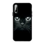 For Huawei P40 Lite E Pattern Printing Embossment TPU Mobile Case(Whiskered cat)