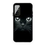 For Huawei Honor 30 Pro Pattern Printing Embossment TPU Mobile Case(Whiskered cat)