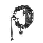 For Apple Watch 5 & 4 40mm / 3 & 2 & 1 38mm DIY Metal Bead Bracelet Watch Band(Black)
