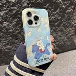 For iPhone 12 IMD Full Pattern TPU Phone Case(Blue Rabbit)