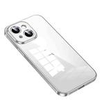 For iPhone 14 SULADA Shine Through Series Plating TPU Transparent Phone Protective Case(Silver)