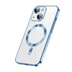 For iPhone 13 SULADA Plating TPU Shockproof Phone Soft Case(Blue)