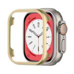 For Apple Watch Ultra 49mm Aluminum Alloy Frame Protective Case(Gold)