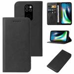 For Motorola Moto Defy 2021 Magnetic Closure Leather Phone Case(Black)