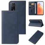 For ZTE Blade A51 Lite/A5 2020 Magnetic Closure Leather Phone Case(Blue)