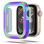 For Apple Watch  Series 8 / 7 45mm Aluminum Alloy + TPU 2 in 1 Protective Case(Iridescent)