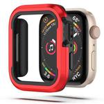 For Apple Watch Series 8 / 7 41mm Aluminum Alloy + TPU 2 in 1 Protective Case(Red)