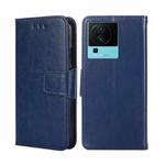For vivo iQOO Neo7 Crystal Texture Horizontal Flip Leather Phone Case(Royal Blue)