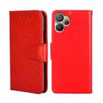 For Realme 9i 5G Global/10 5G Crystal Texture Horizontal Flip Leather Phone Case(Red)