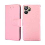 For Realme 9i 5G Global/10 5G Crystal Texture Horizontal Flip Leather Phone Case(Pink)