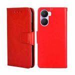 For Honor Play 40 Plus Crystal Texture Horizontal Flip Leather Phone Case(Red)