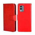 For Nokia X30 5G Crystal Texture Horizontal Flip Leather Phone Case(Red)
