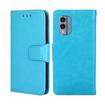 For Nokia X30 5G Crystal Texture Horizontal Flip Leather Phone Case(Light Blue)