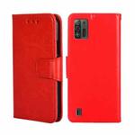 For ZTE Blade A52 Lite Crystal Texture Horizontal Flip Leather Phone Case(Red)
