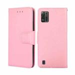 For ZTE Blade A52 Lite Crystal Texture Horizontal Flip Leather Phone Case(Pink)