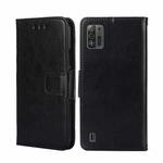 For ZTE Blade A52 Lite Crystal Texture Horizontal Flip Leather Phone Case(Black)