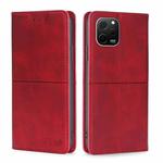For Huawei nova Y61 Cow Texture Magnetic Leather Phone Case(Red)