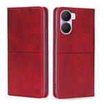 For Honor Play 40 Plus Cow Texture Magnetic Leather Phone Case(Red)