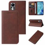 For Infinix Hot 11s NFC Magnetic Closure Leather Phone Case(Brown)