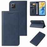 For Infinix Hot 11 2022 Magnetic Closure Leather Phone Case(Blue)