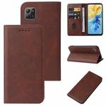 For Infinix Hot 11 2022 Magnetic Closure Leather Phone Case(Brown)