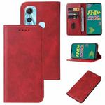 For Infinix Hot 11 X662 Magnetic Closure Leather Phone Case(Red)