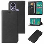 For Infinix Hot 11s Magnetic Closure Leather Phone Case(Black)