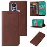 For Infinix Hot 11s Magnetic Closure Leather Phone Case(Brown)