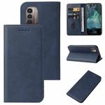 For Nokia G21/G11 Magnetic Closure Leather Phone Case(Blue)