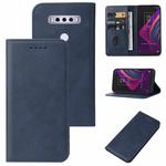For TCL 10 SE Magnetic Closure Leather Phone Case(Blue)