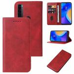 For TCL 20 SE Magnetic Closure Leather Phone Case(Red)