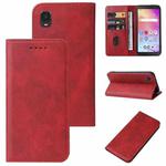 For TCL A3 A509DL/A30 Magnetic Closure Leather Phone Case(Red)
