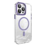 For iPhone 13 Lens Protector MagSafe Phone Case(Purple)