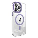 For iPhone 11 Pro Max Lens Protector MagSafe Phone Case(Purple)