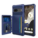 For Google Pixel 7 5G Magnetic Wallet Card Bag Leather Phone Case(Navy Blue)