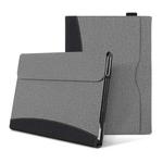 For Microsoft Surface Pro 7 / 6 / 5 / 4 Cloth Texture Stitching Leather Tablet Case(Black Grey)