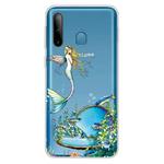 For Galaxy A11 / M11 Shockproof Painted Transparent TPU Protective Case(Mermaid)