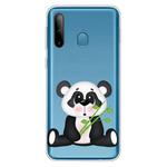 For Galaxy A11 / M11 Shockproof Painted Transparent TPU Protective Case(Bamboo Panda)