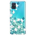 For Galaxy A31 Shockproof Painted Transparent TPU Protective Case(Magnolia Flower)