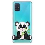 For Galaxy A31 Shockproof Painted Transparent TPU Protective Case(Bamboo Panda)