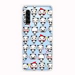 For Galaxy A90 5G Shockproof Painted Transparent TPU Protective Case(Mini Panda)